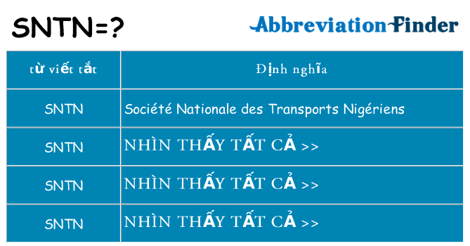 sntn hiện những gì đứng cho