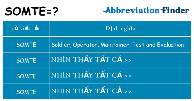 somte hiện những gì đứng cho