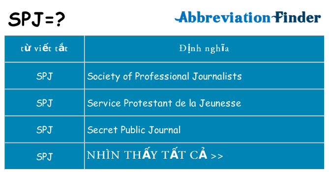 spj hiện những gì đứng cho