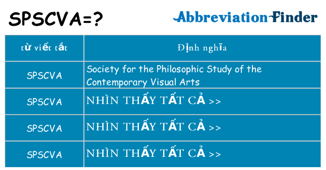 spscva hiện những gì đứng cho