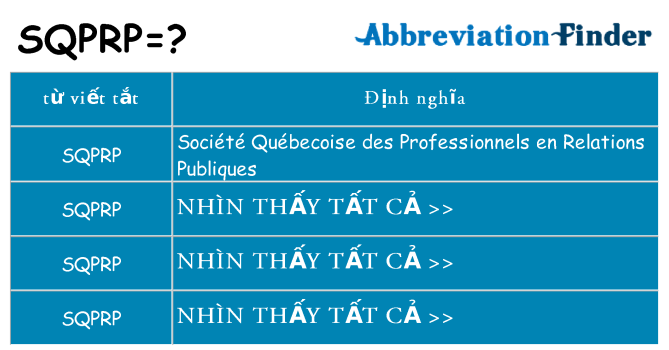sqprp hiện những gì đứng cho