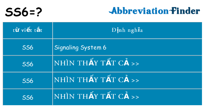 ss6 hiện những gì đứng cho