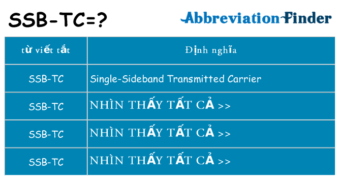 ssb-tc hiện những gì đứng cho