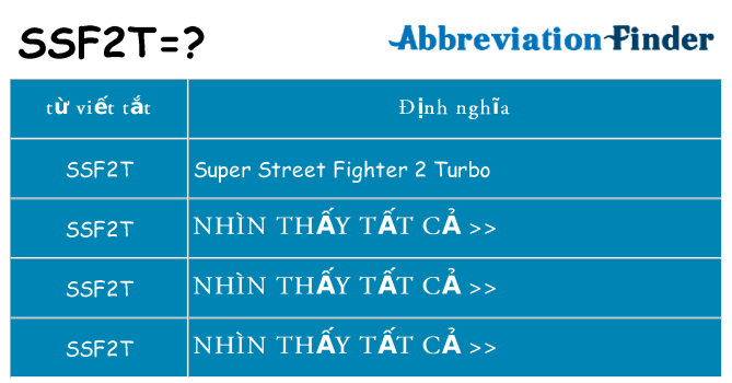 ssf2t hiện những gì đứng cho