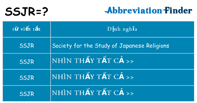ssjr hiện những gì đứng cho