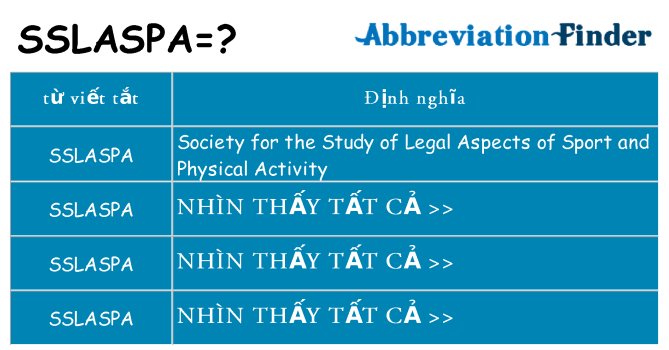 sslaspa hiện những gì đứng cho