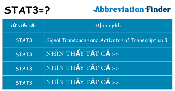 stat3 hiện những gì đứng cho