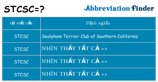 stcsc hiện những gì đứng cho