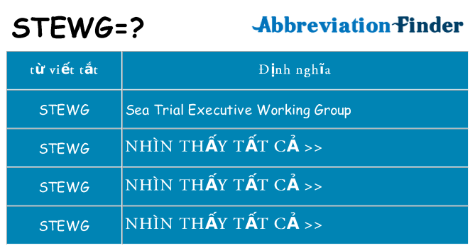 stewg hiện những gì đứng cho