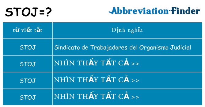 stoj hiện những gì đứng cho