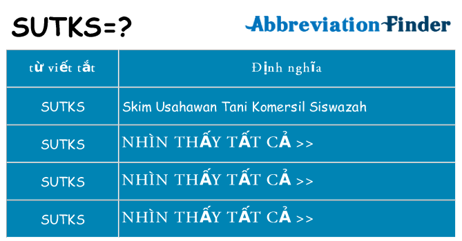 sutks hiện những gì đứng cho