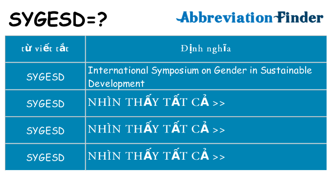 sygesd hiện những gì đứng cho