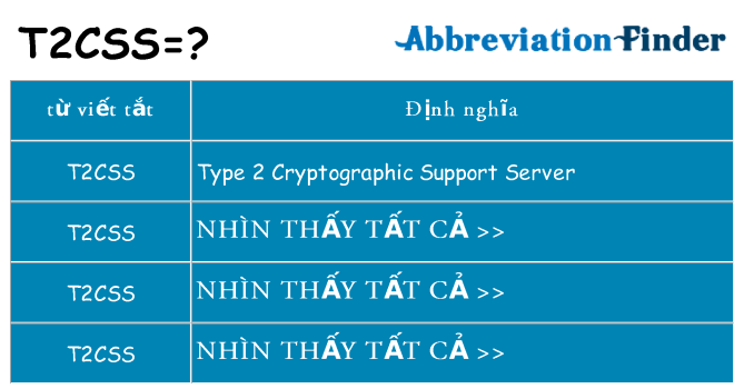 t2css hiện những gì đứng cho