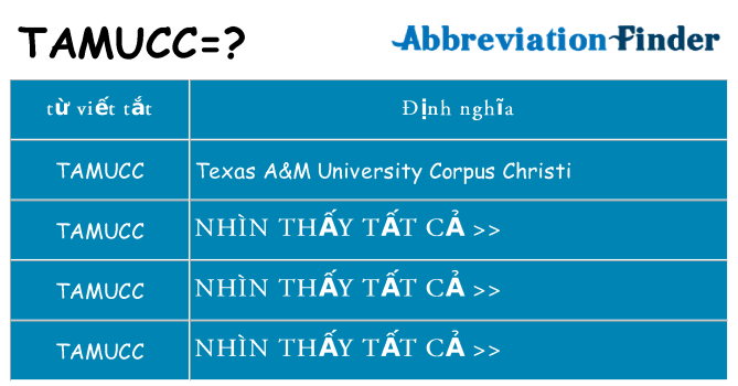 tamucc hiện những gì đứng cho