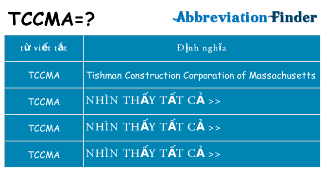tccma hiện những gì đứng cho