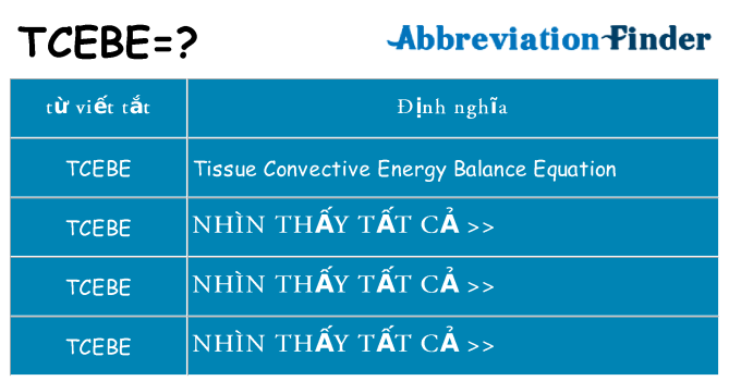 tcebe hiện những gì đứng cho