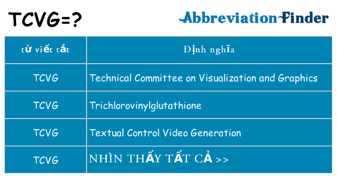 tcvg hiện những gì đứng cho