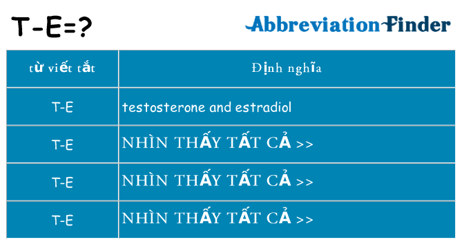 t-e hiện những gì đứng cho