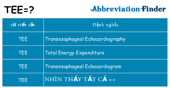 tee hiện những gì đứng cho