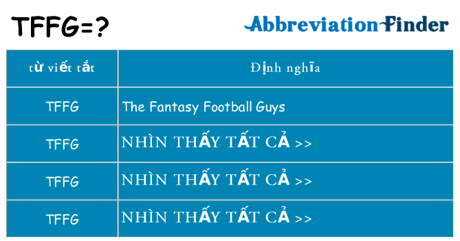 tffg hiện những gì đứng cho