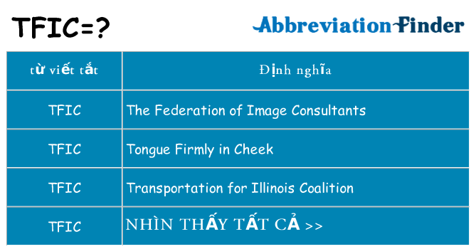 tfic hiện những gì đứng cho