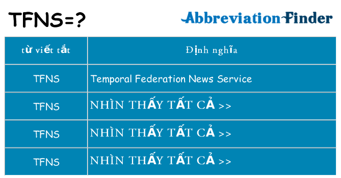 tfns hiện những gì đứng cho