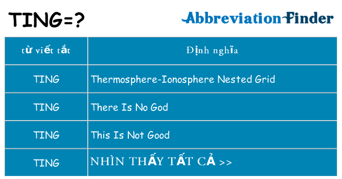 ting hiện những gì đứng cho