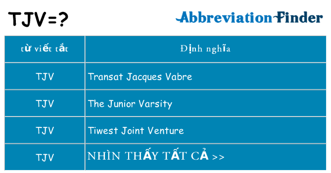 tjv hiện những gì đứng cho