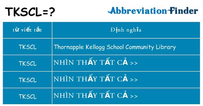 tkscl hiện những gì đứng cho