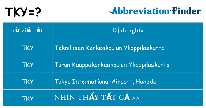 tky hiện những gì đứng cho
