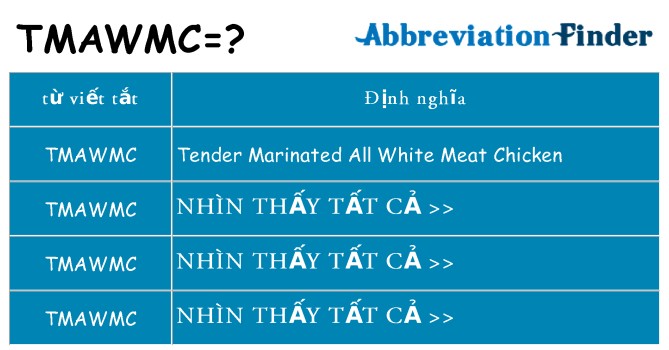 tmawmc hiện những gì đứng cho