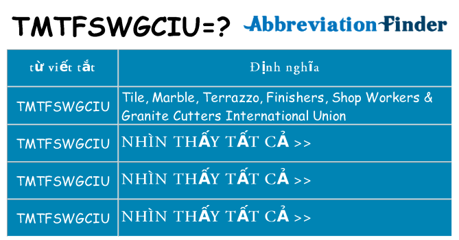 tmtfswgciu hiện những gì đứng cho