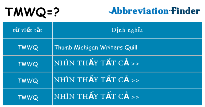 tmwq hiện những gì đứng cho