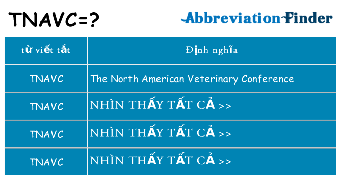 tnavc hiện những gì đứng cho