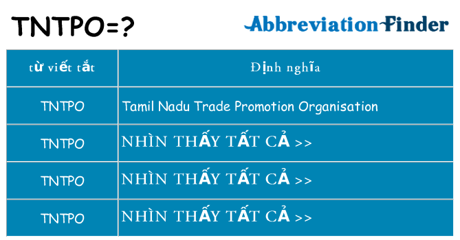 tntpo hiện những gì đứng cho