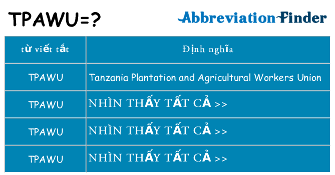 tpawu hiện những gì đứng cho