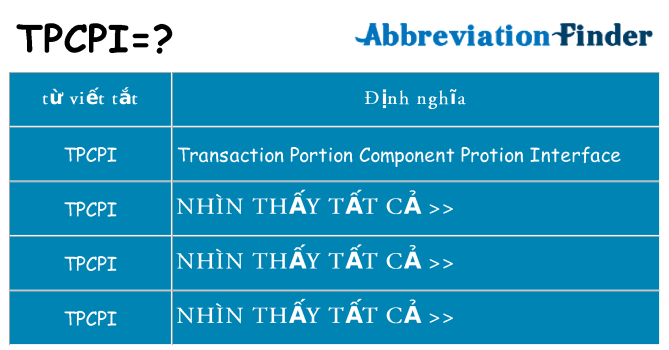 tpcpi hiện những gì đứng cho