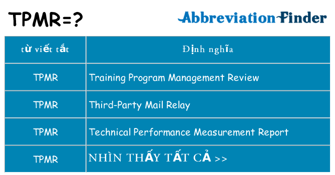 tpmr hiện những gì đứng cho