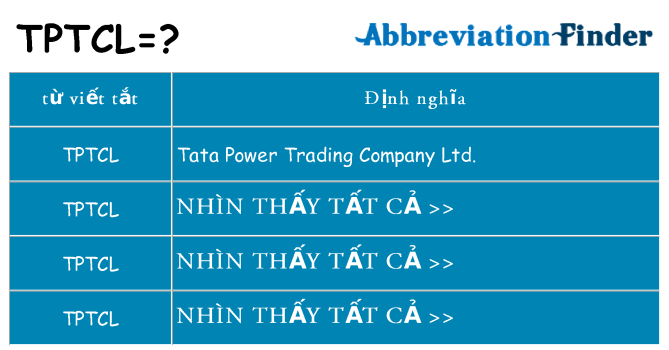 tptcl hiện những gì đứng cho