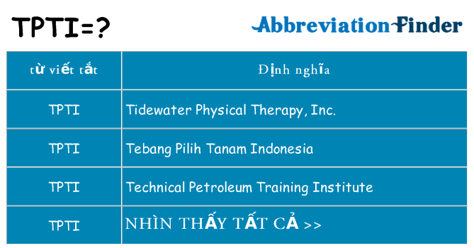 tpti hiện những gì đứng cho