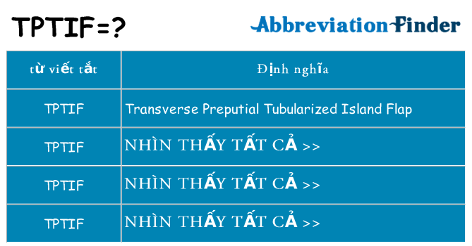 tptif hiện những gì đứng cho