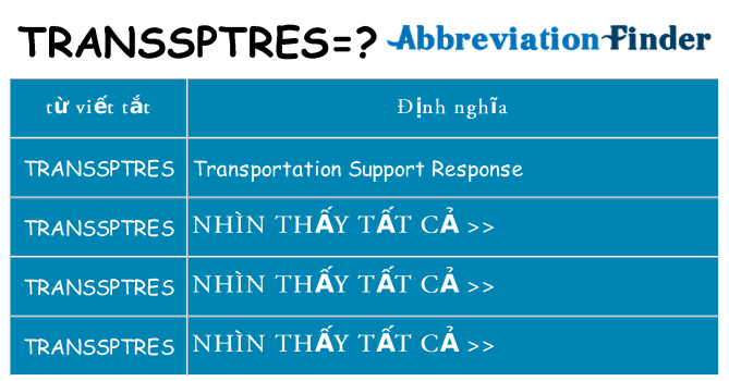 transsptres hiện những gì đứng cho