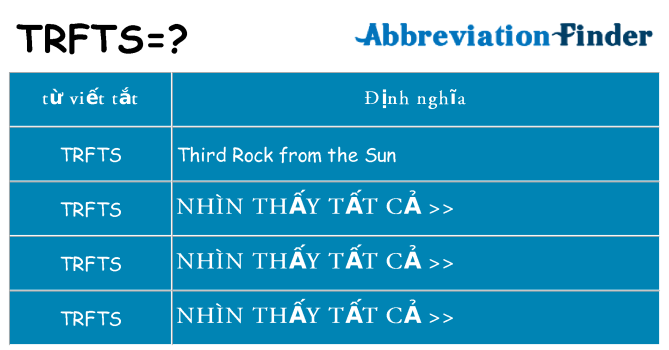 trfts hiện những gì đứng cho