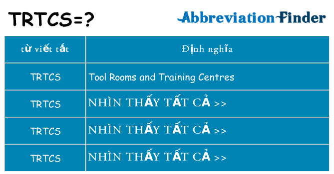 trtcs hiện những gì đứng cho