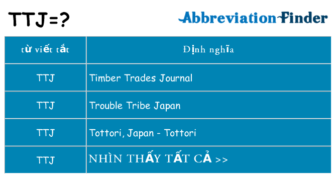 ttj hiện những gì đứng cho