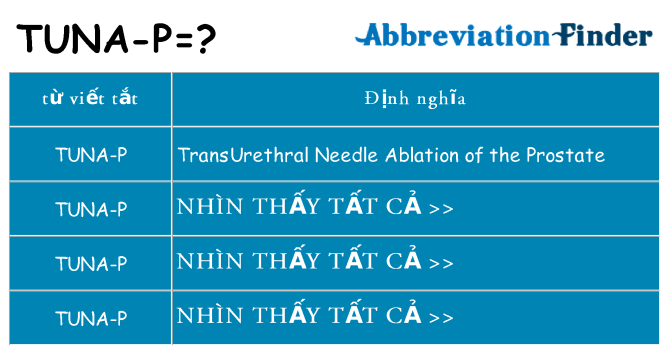 tuna-p hiện những gì đứng cho