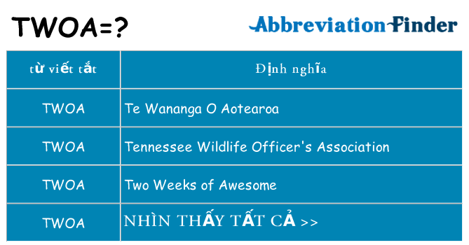 twoa hiện những gì đứng cho