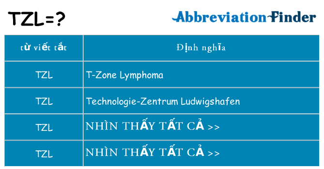 tzl hiện những gì đứng cho