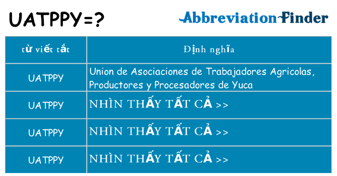 uatppy hiện những gì đứng cho