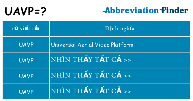 uavp hiện những gì đứng cho